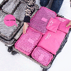 Набір дорожніх органайзерів Laundry Travel Pouch 6 шт малиновий Лучшая цена, фото 3