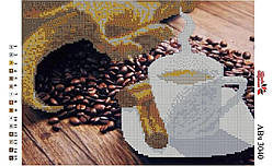 Алмазна вишивка АВч 3040 Чашка кави (часткова зашивка)