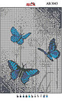 Алмазна вишивка АВ 3043 Метелики (повна зашивка)