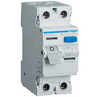 Hager Дифреле (УЗО) Hager CD225J 2-полюсне 6kА 25А 30mA тип А