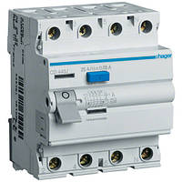 Hager Дифреле (УЗО) Hager CD440J 4-полюсне 6kА 40А 30mA тип А