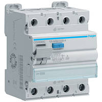 Hager Дифреле (УЗО) Hager CDA690C 4-полюсне 10kА 125А 30mA тип А