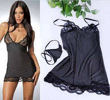 Чорний пеньюар сексі