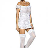 Напівпрозорий Пеньюар з мереживом, фото 6