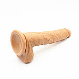 Реалістичний величезний фалоімітатор, фото 6