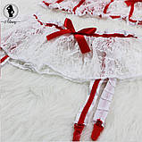 Мереживний комплектик із підв'язками, фото 6