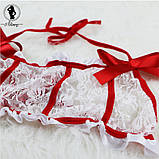 Мереживний комплектик із підв'язками, фото 7