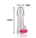 Насадка подовжувач на член із вібрацією, фото 6