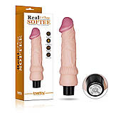 Фаллоімітатор з вібрацією REAL SOFTY 8.3" Long, фото 4
