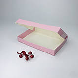 Коробка для пряника, 220*150*30 мм, з вікном, пудра, фото 2