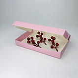 Коробка для пряника, 220*150*30 мм, з вікном, пудра, фото 4