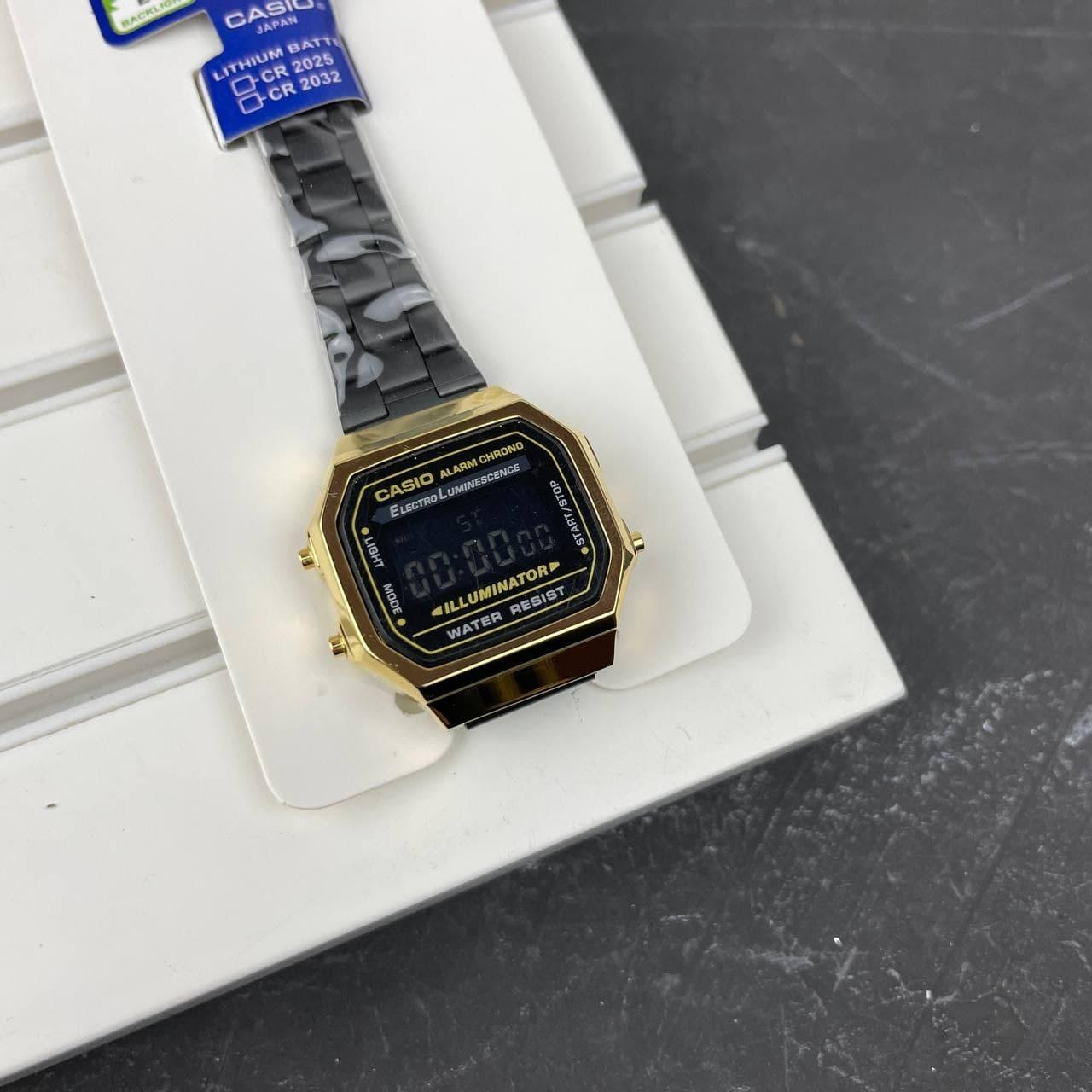 Casio 168M Black-Gold