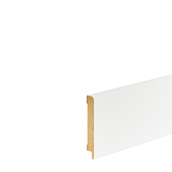 Плінтус EGGER "White" під пофарбування Cubic 8 см (L201), фото 1