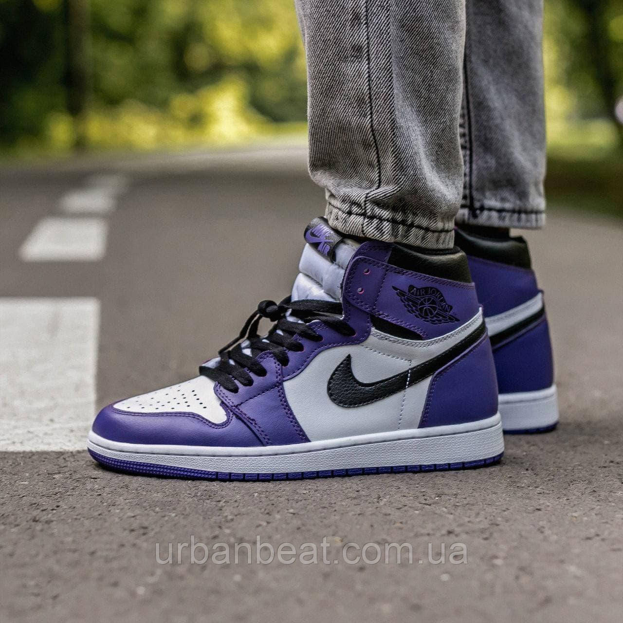 Чоловічі кросівки Air Jordan Retro 1 High "Court Purple", фото 1