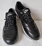 Nike кросівки шкіряні великого розміру, взуття гіганти-велетні, big foot для чоловіків демісезонні, фото 4