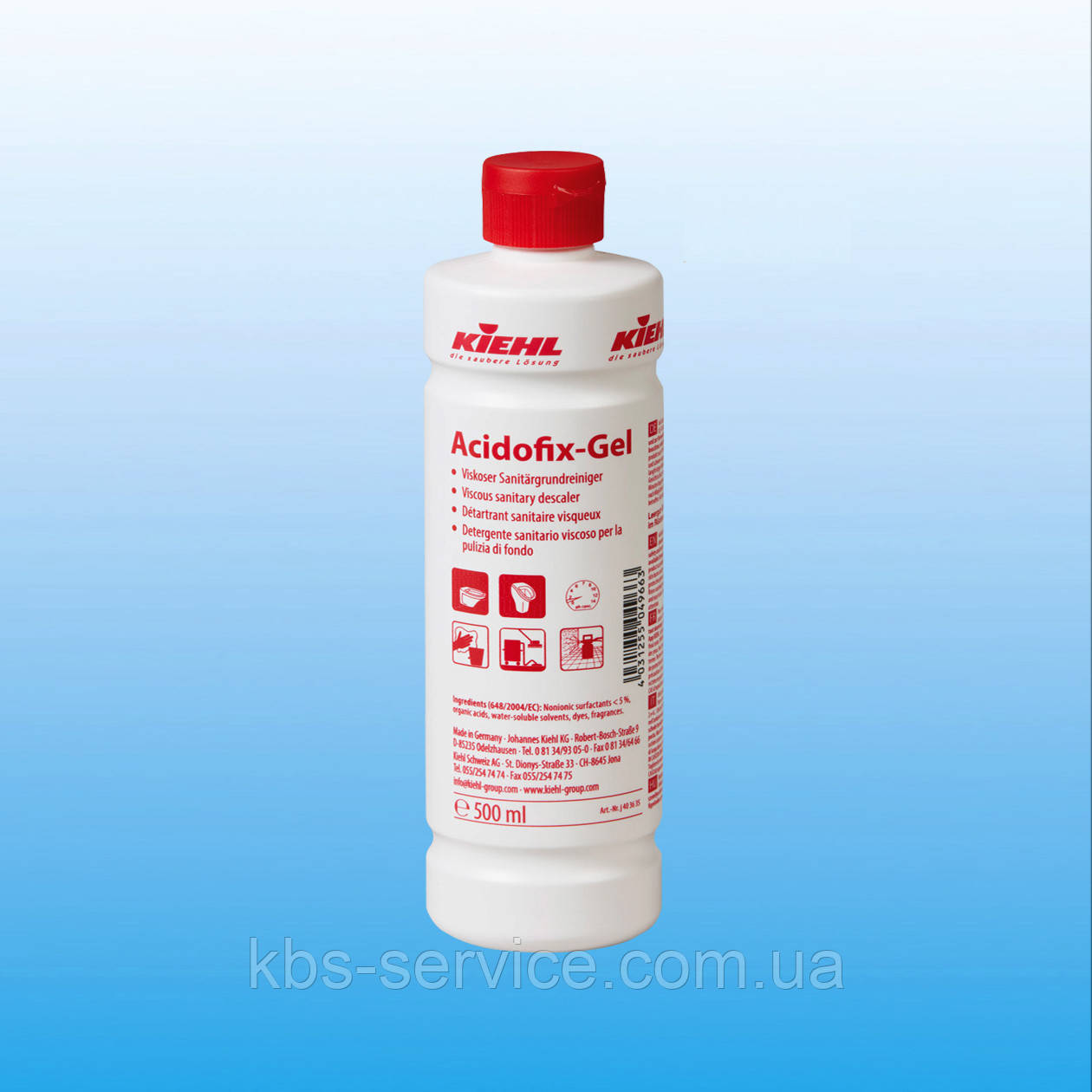 Засіб для чищення санітарних приміщень Acidofix-Gel, 500 мл, Kiehl