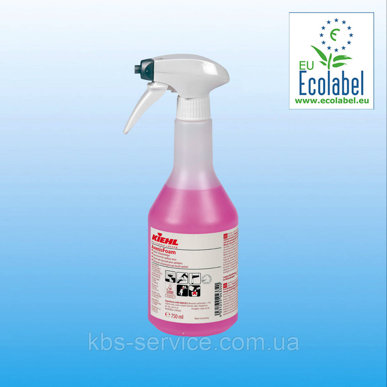 Пінний засіб для прибирання санітарних приміщень AvenisFoam, 750 ml, Kiehl