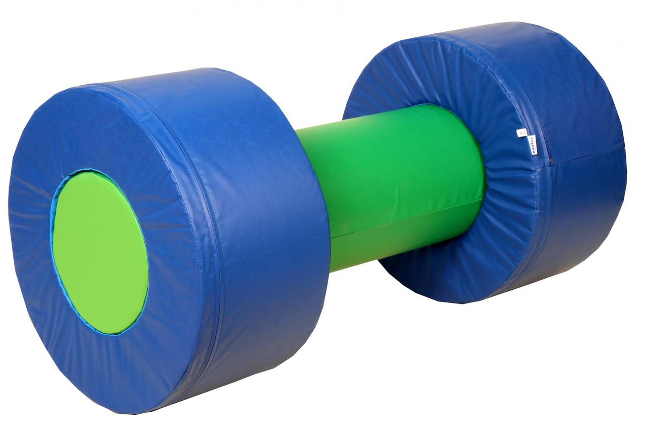 Дитяча штанга м'яка шкірозамінник Синій/Зелений 120 см (Тіа-sport ТМ)