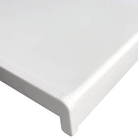 Підвіконник пластиковий Sauberg Classic колір білий глянець