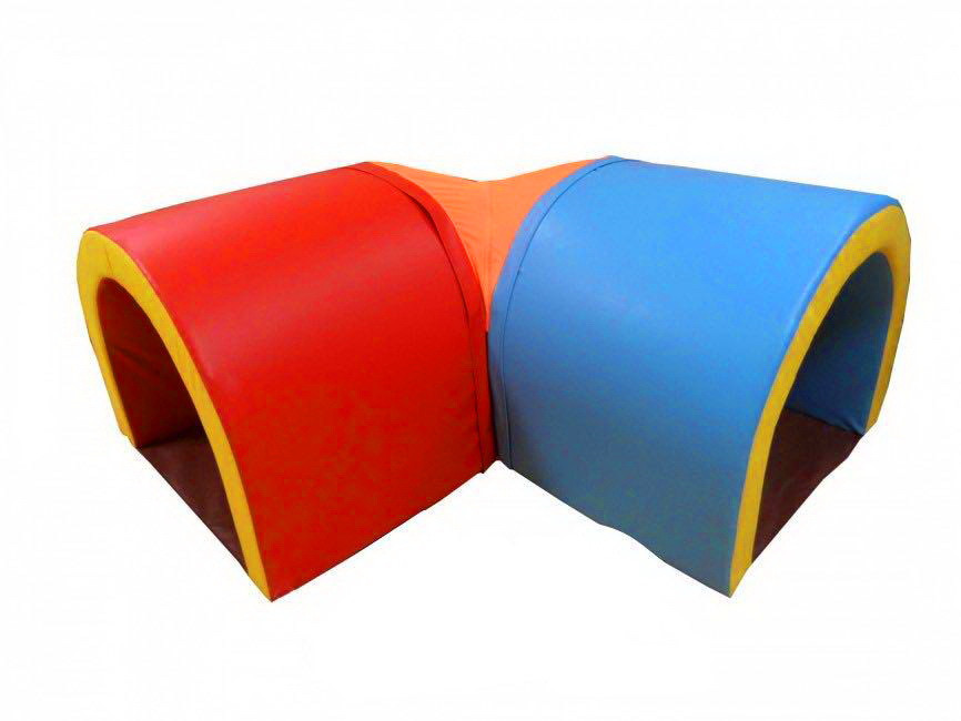 Ігровий модуль Тунель Право Ліво 3 секції шкірозамінник Різнобарвний (Тіа-sport ТМ)