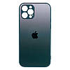 Чохол-накладка TPU Glass Logo Matte Gradient with Frame для Apple Iphone 12 Pro, фото 5