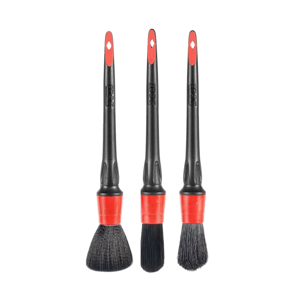 SGCB SGGD309 Detail Brush Set - Набір м'яких щіток для детейлінгу з щетини кабана (3 шт.), фото 1