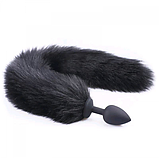 Анальний корок із силікону з хвостом, інтимні іграшки для жінок, фото 9