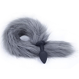 Анальний корок із силікону з хвостом, інтимні іграшки для жінок, фото 10