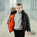 Двостороння куртка для хлопчика "Біг" на тинсулійте, фото 4