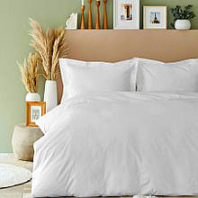Комплект постільної білизни Karaca Home ранфорс євро Basic beyaz білий