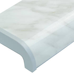 Підвіконня пластиковий Sauberg колір мармур глянсовий