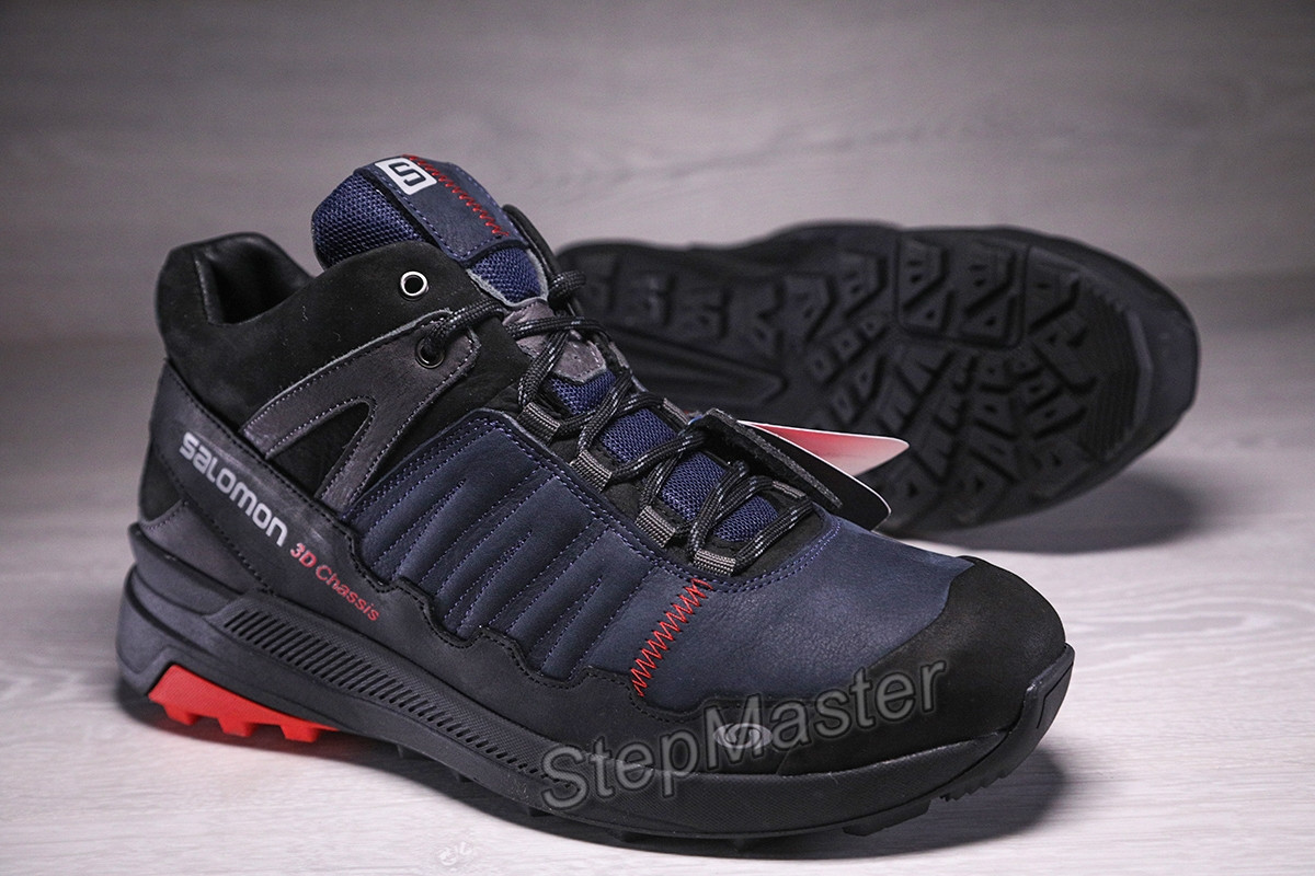 Шкіряні зимові черевики, кросівки термо, Salomon S2 Gore-Tex