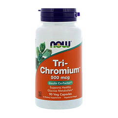 Три Хром Now Foods Tri-Chromium 500 mcg (90 капс) нау фудс