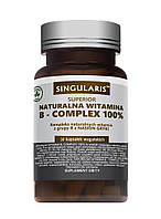 Натуральный Витаминный Комплекс Группы B 30 кап Singularis Natural Vitamin B- Complex 100% США Доставка из ЕС