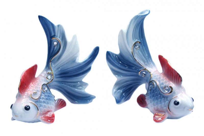 Золоті рибки парочка окремо фаянс Сині