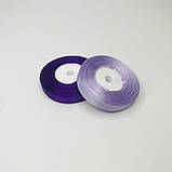 Стрічка атласна, 1 см, бузкова, 23 м - рулон, фото 3