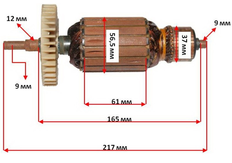 Якір болгарки Craft BWS 230 2800W, фото 1