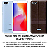 Чохол книжка з натуральної шкіри магнітний протиударний для XIAOMI Redmi 6A "ITALIAN", фото 3