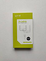 Магнітний кабель "Wsken Round" Micro-USB + lightning конектор