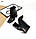 Женские демисезонные кожаные ботильоны на каблуке 35-40 р чёрный, фото 5