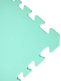 М'яка підлога (килимок-пазл 50*50*1 см) Eva-Line "Веселка" (1 сорт) Бірюзовий