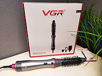 Фен-щітка VGR V408 з насадками стайлер 4 в 1 для укладання волосся