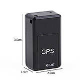 Міні GSM трекер GF-07 маячок GPS для відстеження з вбудованими магнітами для кріплення, фото 9