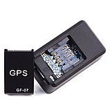 Міні GSM трекер GF-07 маячок GPS для відстеження з вбудованими магнітами для кріплення, фото 5