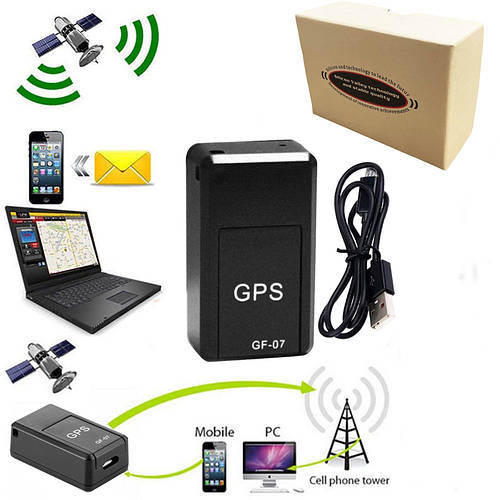 Мини GSM трекер GF-07 маячок GPS для отслеживания GSM-сигнализация со ...