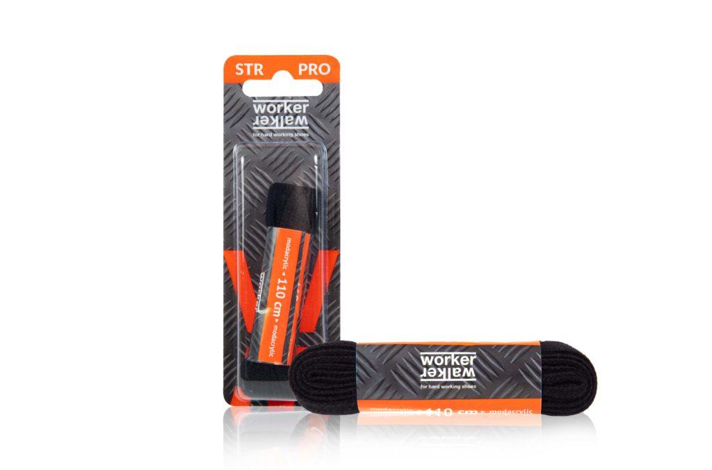 Міцні шнурки для взуття Worker Walker STR PRO плоскі Чорні, фото 1