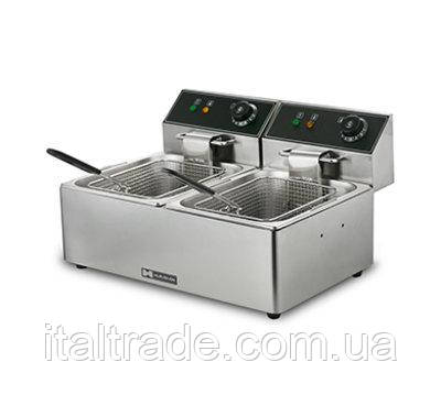 Фритюрниця двопостова Hurakan FT66N об'ємом 6+6 л, фото 1
