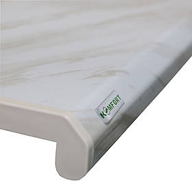 Підвіконня Danke Komfort сірий мармур глянець 150 мм