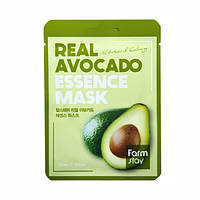 Тканевая маска для лица с экстрактом авокадо FarmStay Real Avocado Essence Mask 23 ml