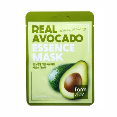 Тканинна маска для обличчя з екстрактом авокадо FarmStay Real Avocado Essence Mask 23 ml